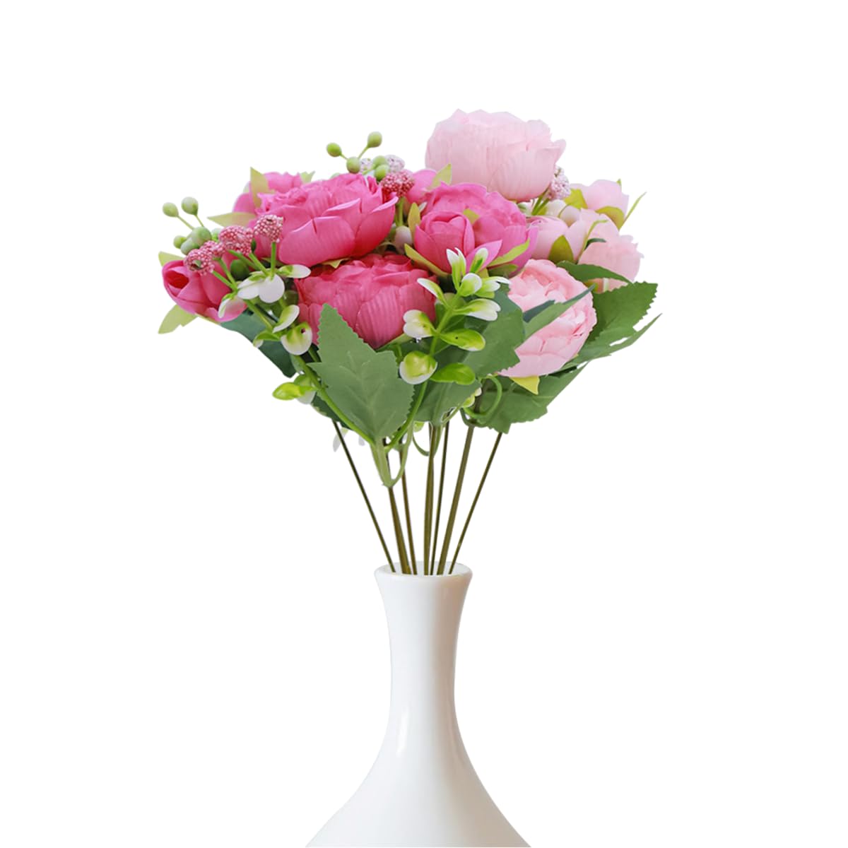 HASTHIP 2 Bundles Silk Artificial Peonies Flowers Faux Peony Bouquet Fake Peonies Artificial Flowers Bouquets for Floral Arrangements Wedding Home Table Decoration, Style A HASTHIP 2 Bundles Silk Artificial Peonies Flowers Faux Peony Bouquet Fake Peonies Artificial Flowers Bouquets for Floral Arrangements Wedding Home Table Decoration, Style A